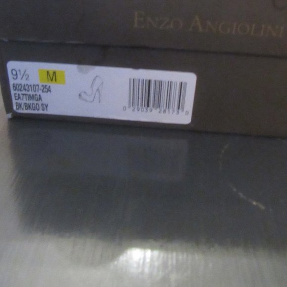 ENZO ANGIOLINI - Black Patent Leather Peeptoe Heels EA7TIMGA ~Sz 9.5 - Picture 3 of 11